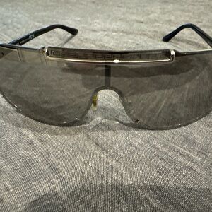 Versace Silver and Black Sunglasses